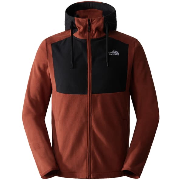 THE NORTH FACE M HOMESAFE FULL ZIP FLEECE HOODIE BRANDY BROWN TNF BLACK Fleece jacket