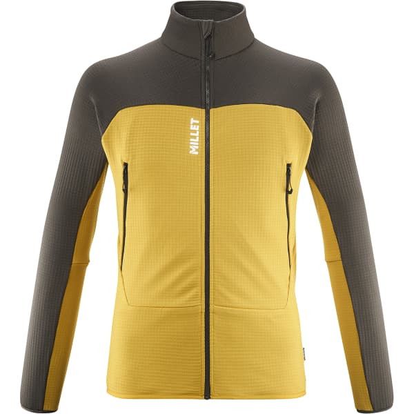 MILLET FUSION GRID JACKET SAFRAN/DEEP JUNGLE - Hiking fleece jacket