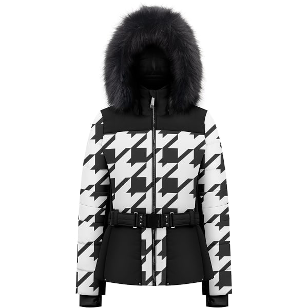 POIVRE BLANC-SKI JACKET CHECK BLACK - Veste de ski