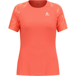 ODLO-TS CREW NECK S/S ESSENTIAL SEAMLESS W LIVING CORAL MELANGE - Running  T-shirt