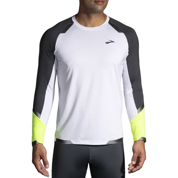 white long sleeve running shirt