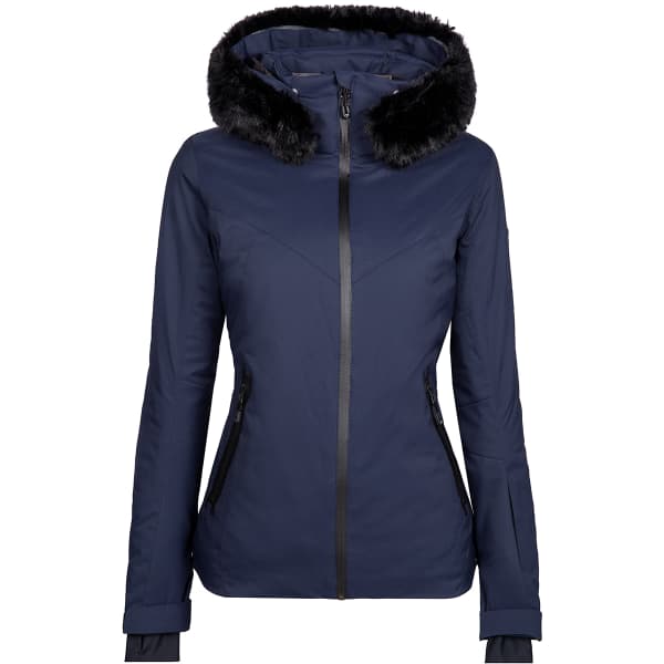 Ski jacket womens with fur hood top