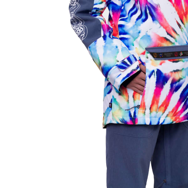 686-WMNS UPTON INSULATED ANORAK GRATEFUL DEAD WHITE TIE DYE 686-WMNS UPTON INSULATED ANORAK GRATEFUL DEAD WHITE TIE DYE