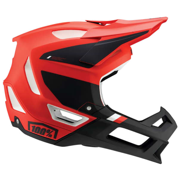 100PERCENT TRAJECTA W FIDLOCK CARGO FLUO RED Mountain bike helmet