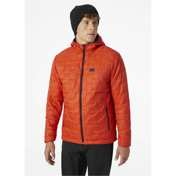 HELLY HANSEN-LIFALOFT HOODED INSULATOR JKT PATROL ORANGE - Hiking down  jacket