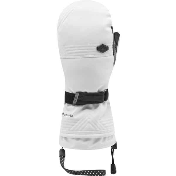Ladies white ski mittens discount