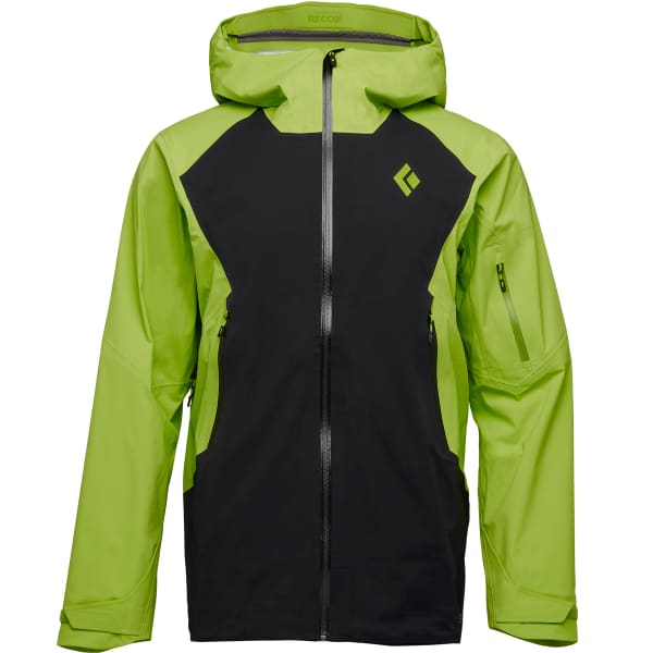 BLACK DIAMOND M RECON LT STRETCH SCHELL BLACK LIME GREEN Ski jacket