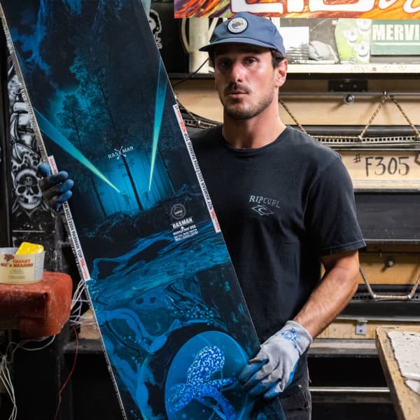 LIB TECH RASMAN DARK BLUE/LIGHT BLUE - Snowboard