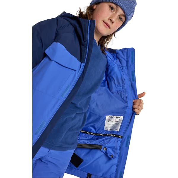 BURTON-BOYS' COVERT 2.0 2L JACKET DRESS BLUE/AMPARO BLUE - Giacca snowboard