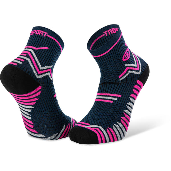 BV SPORT SOCQUETTE TRAIL ULTRA BLEU ROSE Chaussette running
