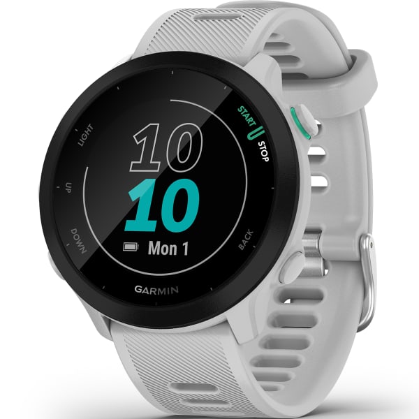 GARMIN-FORERUNNER 55 WHITESTONE - Cardio GPS watch