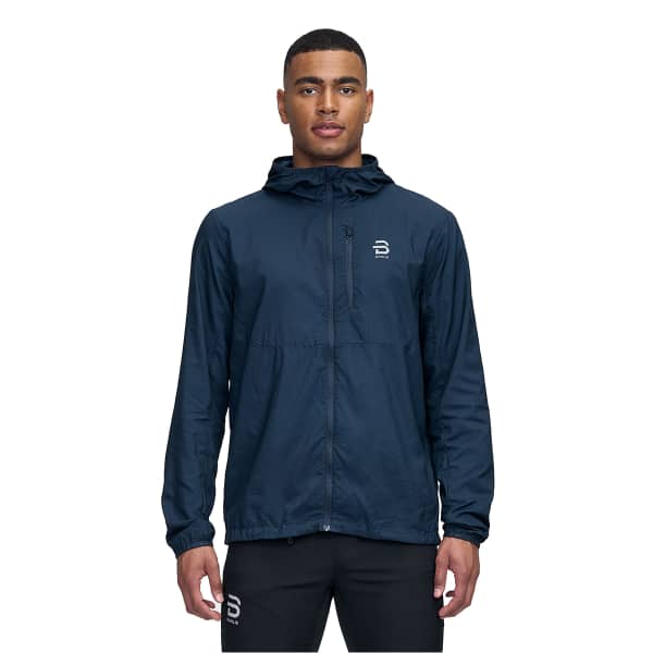 Navy running jacket cheap