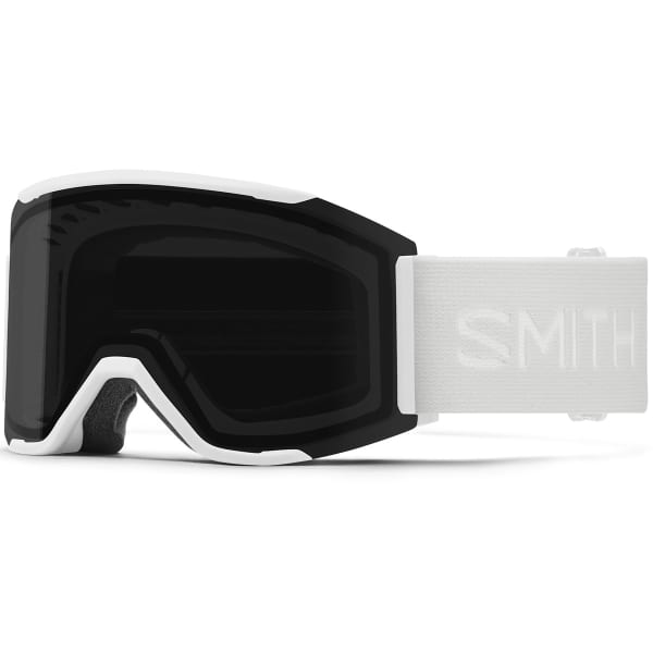 【美品】 SMITH-SQUAD goggles Ski - BLACK SUN CHROMAPOP VAPOR WHITE MAG スキー・スノーボードアクセサリー