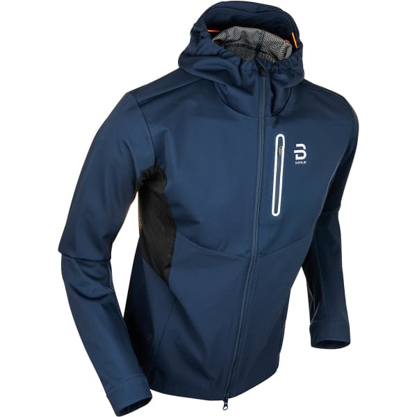 Navy running jacket hotsell