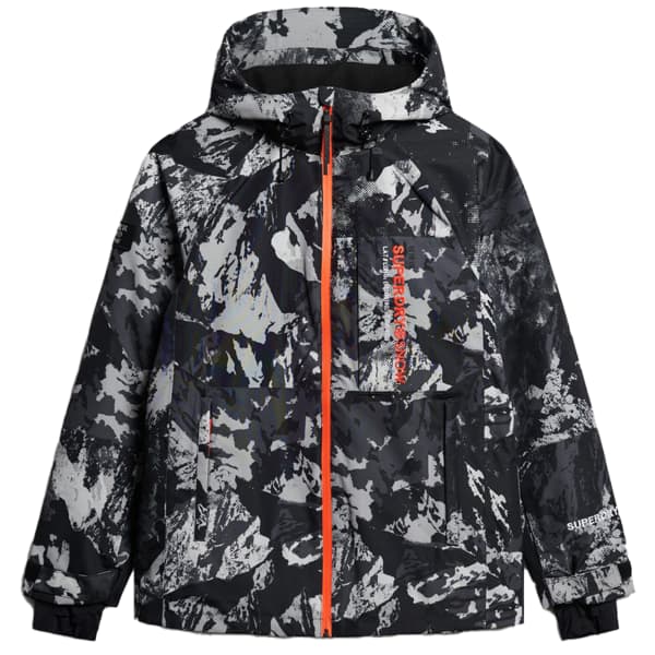 SUPERDRY-FREESTYLE CORE JACKET VOLCANIC MOUNTAIN CAMO GREY Veste