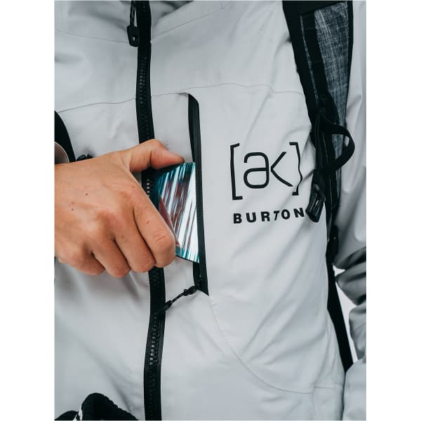 BURTON-W AK GORE EMBARK JK GRAY CLOUD - Snowboard jacket