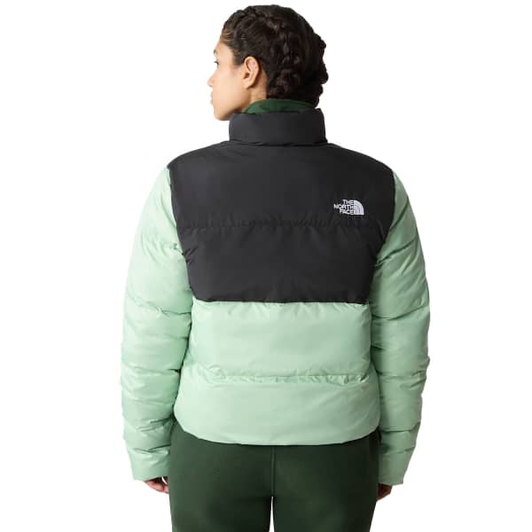 THE NORTH FACE-W CROPPED SAIKURU MISTY SAGE/TNF BLACK Down jacket