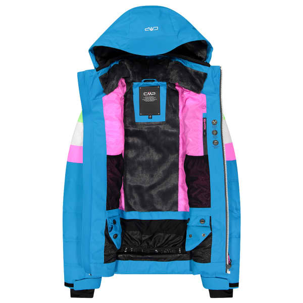 CMP-WOMAN JKT ZIP TURCHESE Ski HOOD jacket 