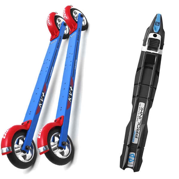 KV+ LAUNCH SKATE SLOW WHEELS + Fix - Roller ski set
