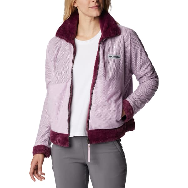 COLUMBIA BUNDLE UP FULL ZIP FLEECE MARIONBERRY Hiking fleece jacket