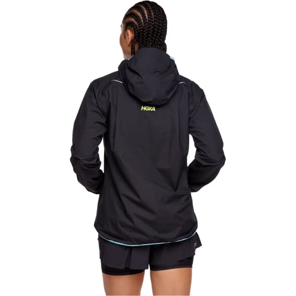 HOKA ONE ONE TECSKY WATERPROOF JACKET W BLACK Trail running jacket