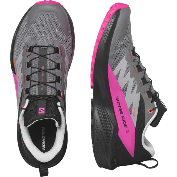 SALOMON SENSE RIDE 5 PLUM KITTEN/BLACK/PINK GLO - Trail  display picture 3