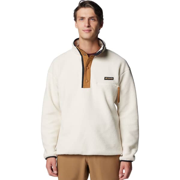 COLUMBIA HELVETIA II HALF SNAP FLEECE CHALK Fleece sweatshirt