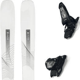 Pack ski alpin SALOMON SALOMON STANCE W 94 WHITE/BLACK  + MARKER GRIFFON 13 ID BLACK - Ekosport