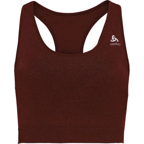 ODLO-SEAMLESS MEDIUM CERAMICOOL SPORTS BRA SPICED APPLE MELANGE - Trail  running bra