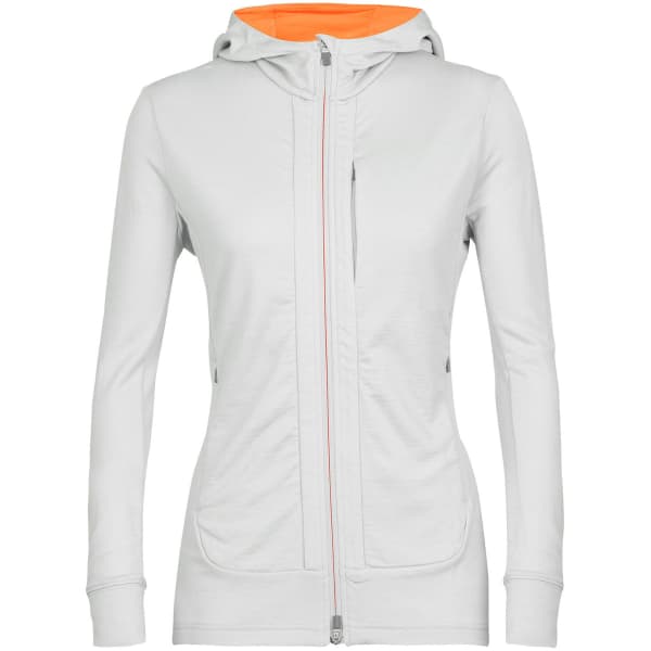 ICEBREAKER W QUANTUM III LS ZIP HOOD ETHER F Hiking fleece jacket