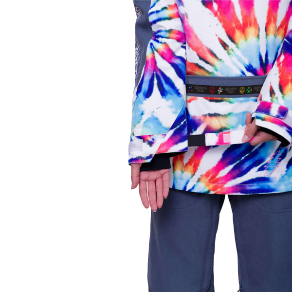 686-WMNS UPTON INSULATED ANORAK GRATEFUL DEAD WHITE TIE DYE