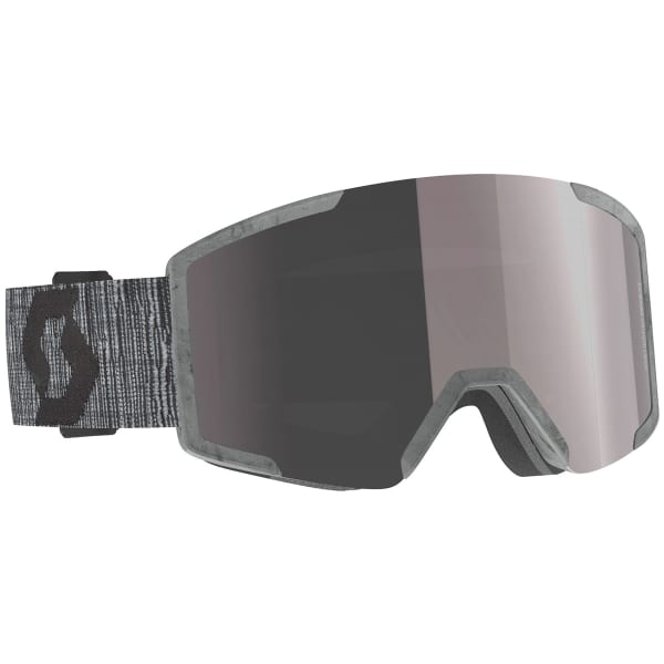 SCOTT SHIELD RECYCLED RAW GREY / ENHANCER SILVER CHROME - Ski goggles