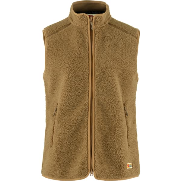 FJALLRAVEN-VARDAG PILE FLEECE VEST W BUCKWHEAT BROWN - Hiking fleece jacket