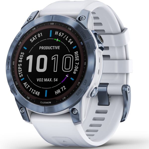 GARMIN Fenix 7 Sapphire Solar Bleu / Blanc Unique 2023