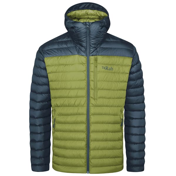 RAB MICROLIGHT ALPINE JKT ORION BLUE ASPEN GREEN Ski touring ski down jacket