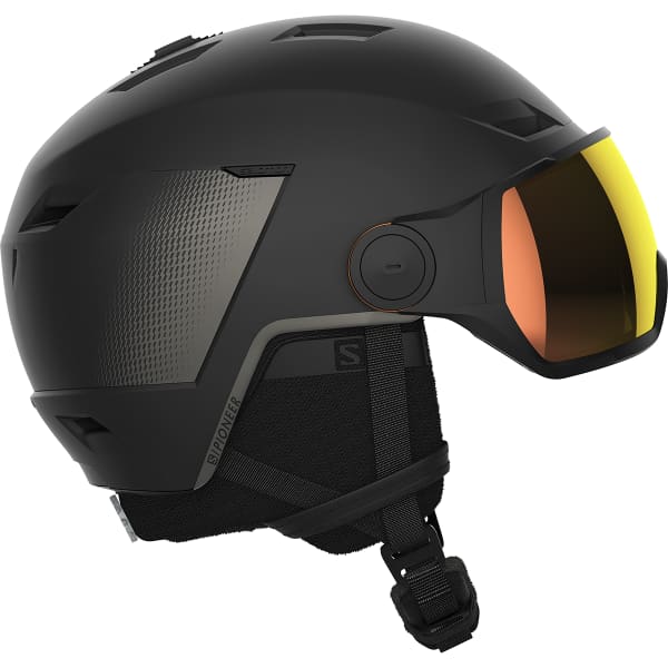 【訳あり】 SALOMON-PIONEER helmet Ski - BLACK/A PHOTO VISOR LT スキー・スノーボードアクセサリー