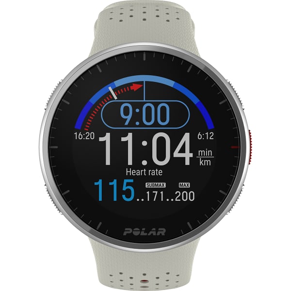 Polar Pacer Pro Advanced GPS Running Watch, White/Red 