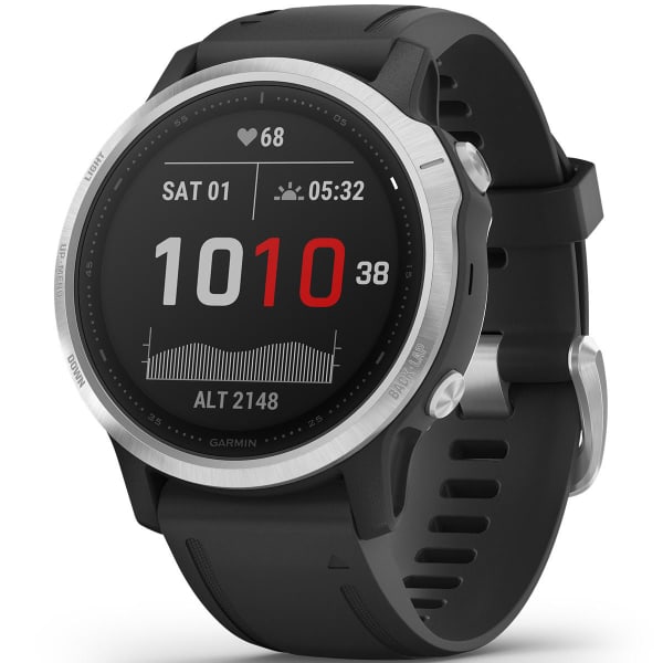 GARMIN FENIX 6S SILVER W BLACK BAND 21