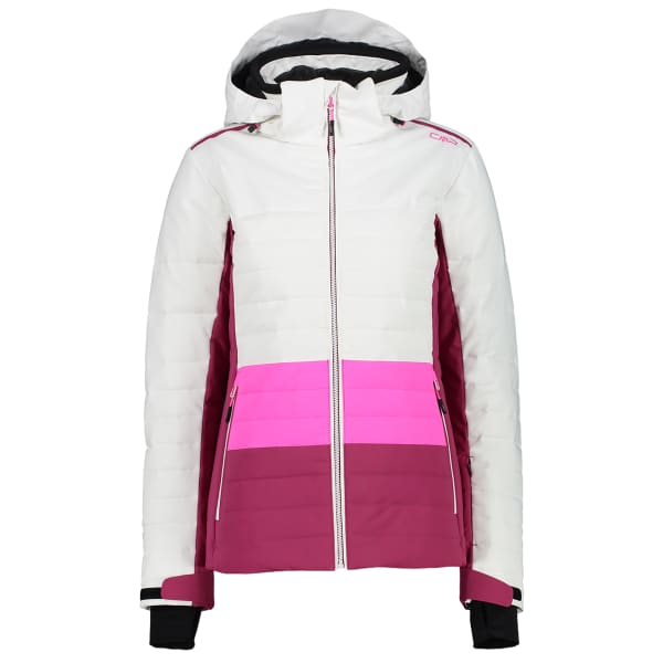 CMP WOMAN JKT ZIP HOOD WHITE Veste de ski