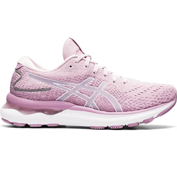 Pink asics running shoes shop