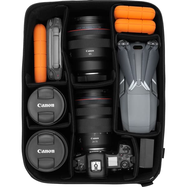 DB RAMVERK CAMERA INSERT M BLACK OUT Lifestyle backpack