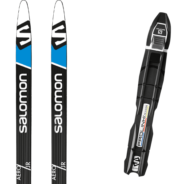 SALOMONAERO GRIP JUNIOR + Fix Crosscountry ski set