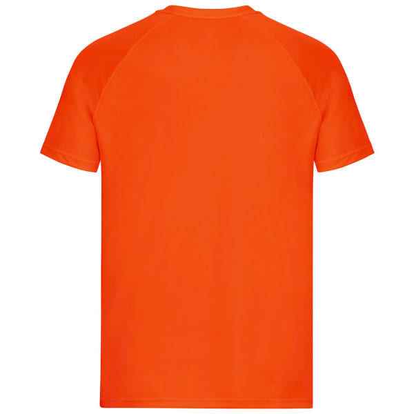 ODLO-ESSENTIAL PRINT GRAPHIC S/S CREW NECK SHOCKING ORANGE