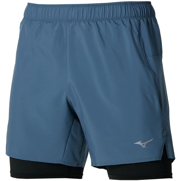MIZUNO CORE 5.5 2IN1 SHORT CHINA BLUE Running shorts