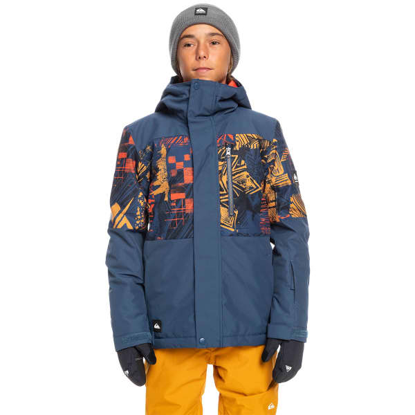 Quiksilver Youth Mission Printed Block Jacket Quiksilver Youth Mission Printed Block Jacket