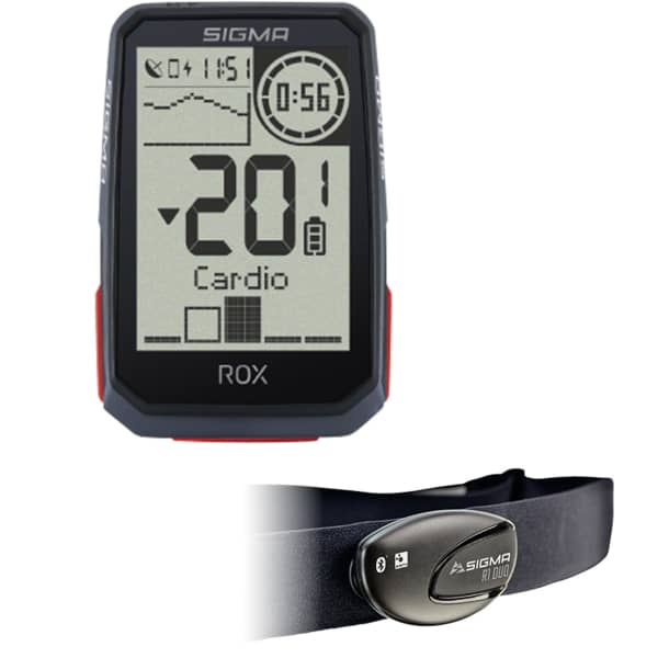 SIGMA ROX 4.0 HR SET NOIR Bike computer