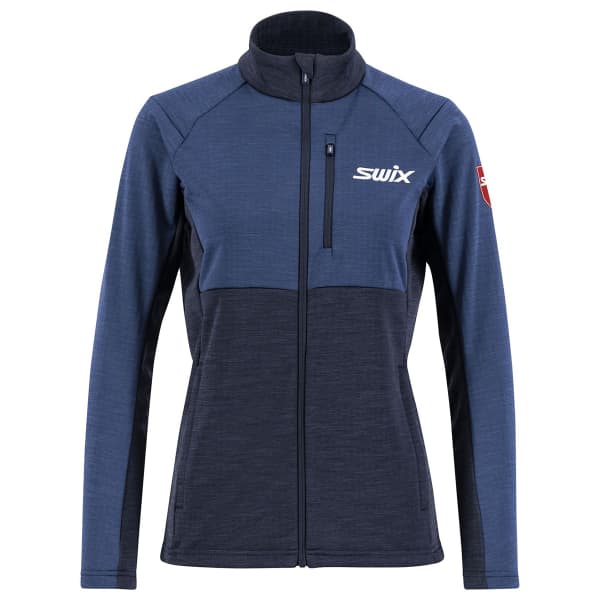 SWIX INFINITY MIDLAYER JKT W LAKE BLUE Cross country ski jacket