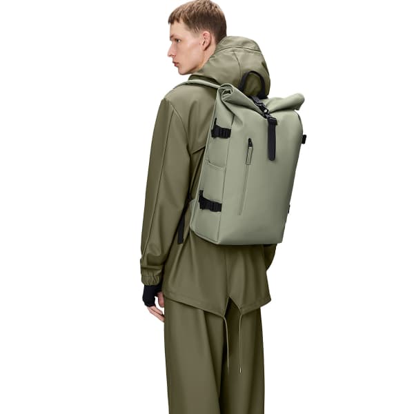 RAINS ROLLTOP RUCKSACK LARGE W3 DRIFT - Lifestyle backpack display picture 2