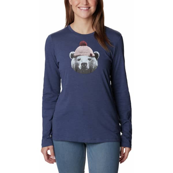 COLUMBIA HIDDEN HAVEN LS TEE NOCTURNAL UNBEARABLE GRAPHIC Hiking