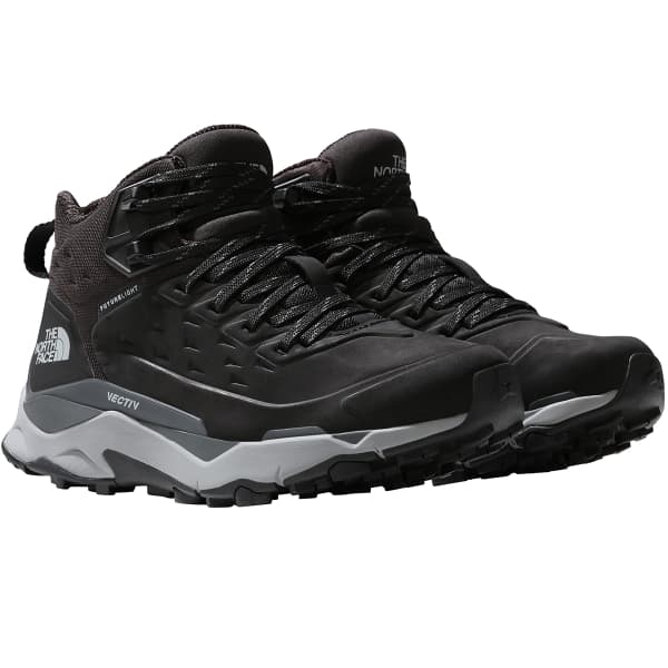 THE NORTH FACE-W VECTIV EXPLORIS MID FUTURELIGHT LTHR TNF BLACK/MELD GREY -  Mid-rise hiking boot